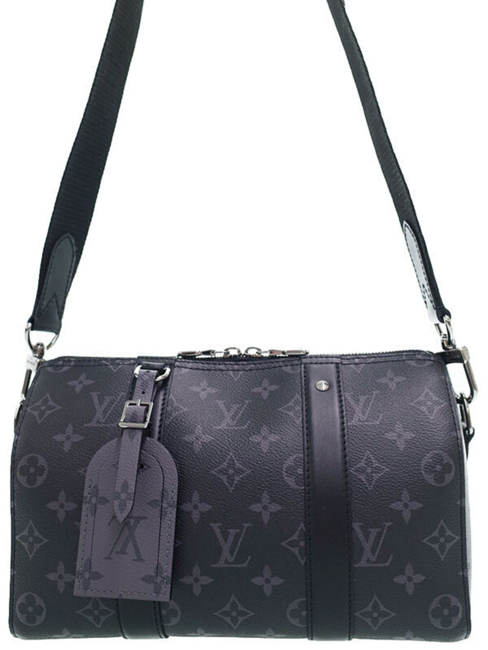 Louis Vuitton Monogram Eclipse Black City Keepall Shoulder Bag